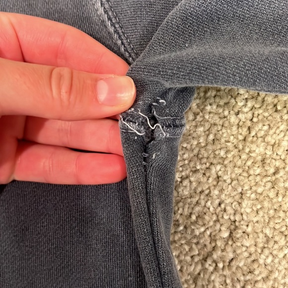 Comfort Colors Navy Garment Dyed Sweatshirt UVA Size Small Crew Neck - Picture 5 of 6